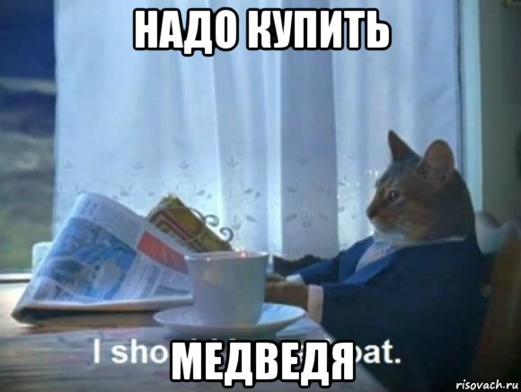 надо купить медведя