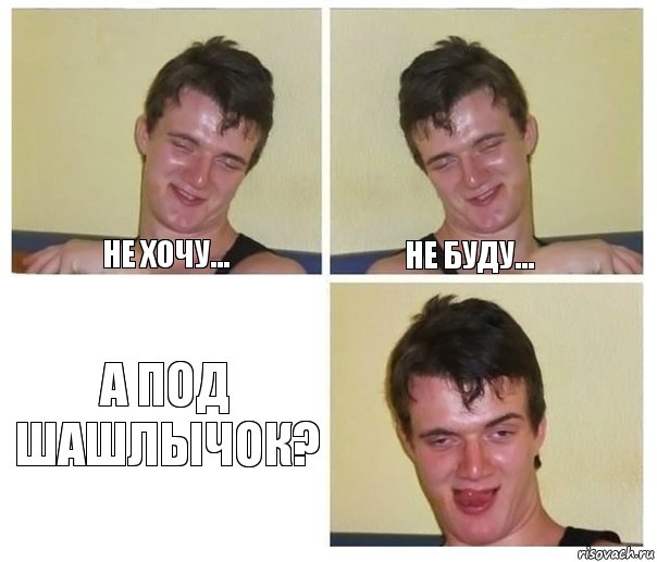 Не хочу... Не буду... А под шашлычок?, Комикс Не хочу (10 guy)