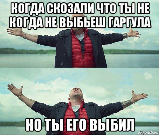 когда скозали что ты не когда не выбьеш гаргула но ты его выбил, Мем Безлимитище