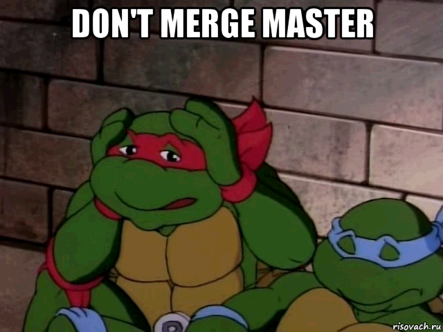 don't merge master 