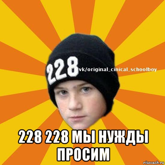  228 228 мы нужды просим