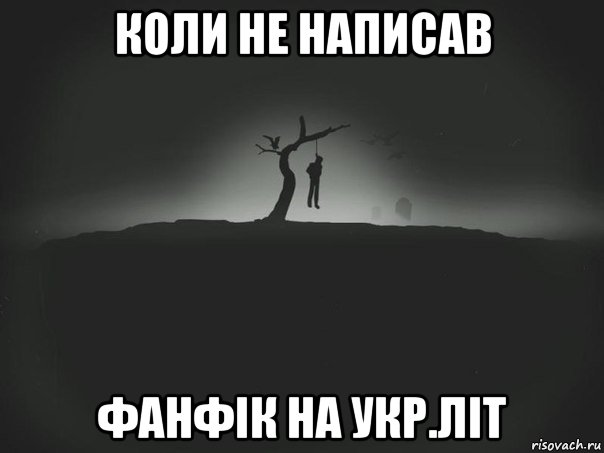 коли не написав фанфік на укр.літ, Мем дсбмщик
