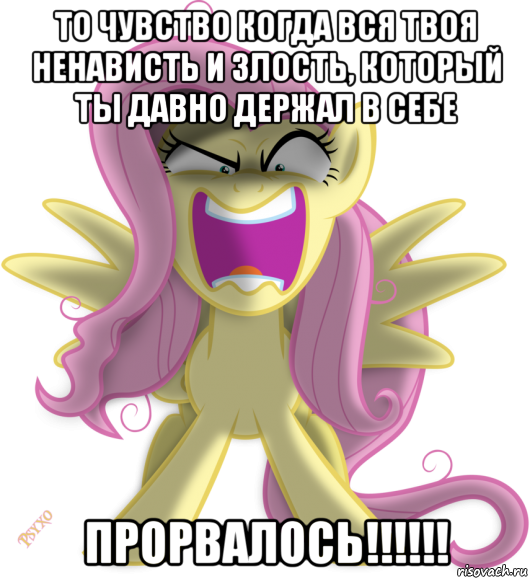 то чувство когда вся твоя ненависть и злость, который ты давно держал в себе прорвалось!!!!!!