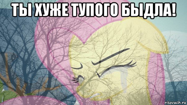 ты хуже тупого быдла! 