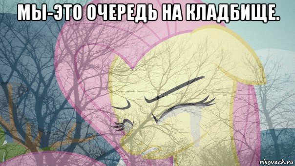 мы-это очередь на кладбище. 