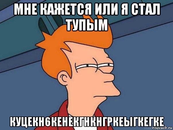 мне кажется или я стал тупым куцекн6кенекгнкнгркеыгкегке, Мем  Фрай (мне кажется или)