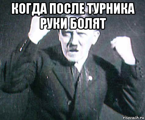 когда после турника руки болят , Мем ГИТЛЕр