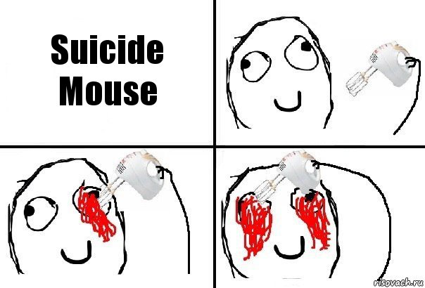 Suicide Mouse, Комикс  глаза миксер