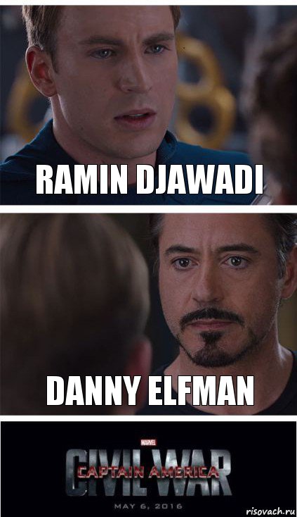 Ramin Djawadi Danny Elfman, Комикс   Гражданская Война