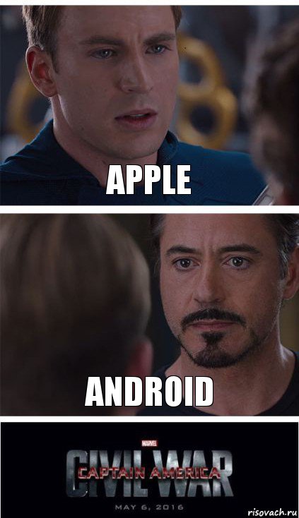 Apple Android, Комикс   Гражданская Война