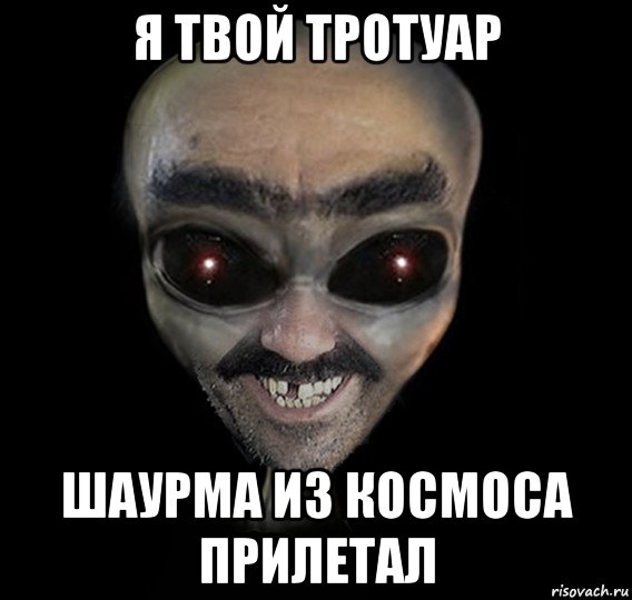 я твой тротуар шаурма из космоса прилетал