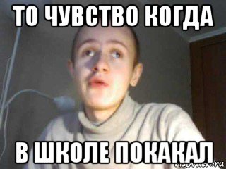 то чувство когда в школе покакал, Мем иван гамаз