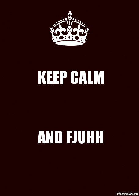 KEEP CALM AND FJUHH, Комикс keep calm