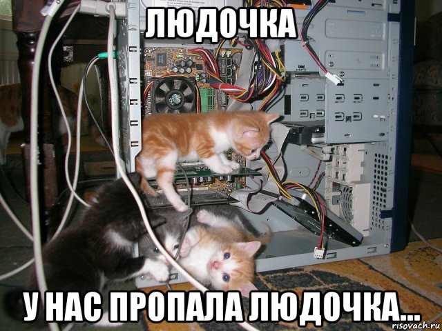 людочка у нас пропала людочка...