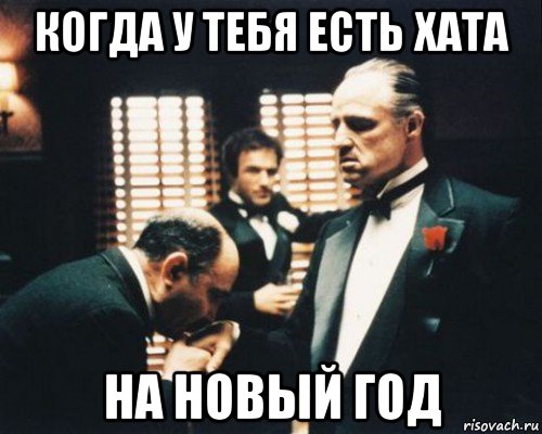когда у тебя есть хата на новый год
