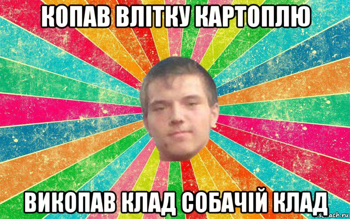 копав влітку картоплю викопав клад собачій клад