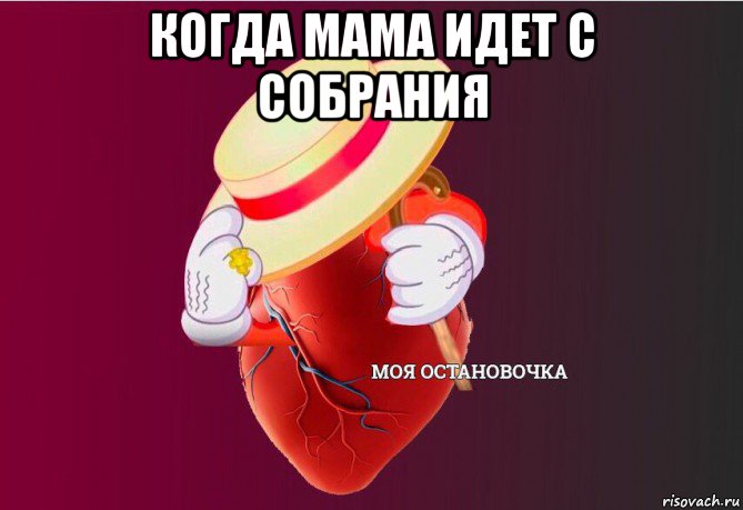 когда мама идет с собрания , Мем   Моя остановочка