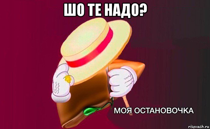 шо те надо? , Мем   Моя остановочка