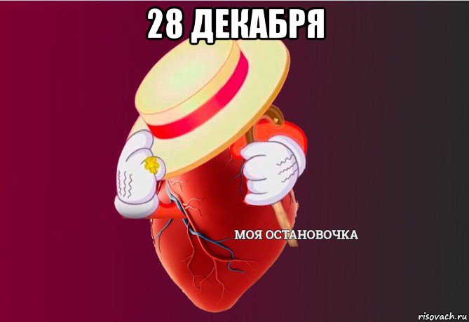 28 декабря , Мем   Моя остановочка