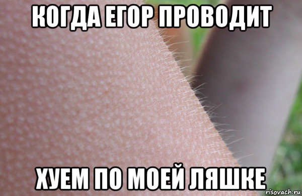 когда егор проводит хуем по моей ляшке