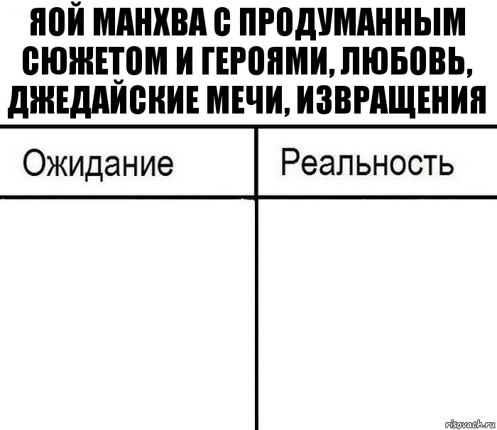 Яой манхва с продуманным сюжетом и героями, любовь, джедайские мечи, извращения  , Комикс  Ожидание - реальность