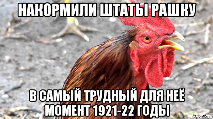 накормили штаты рашку в самый трудный для неё момент 1921-22 годы