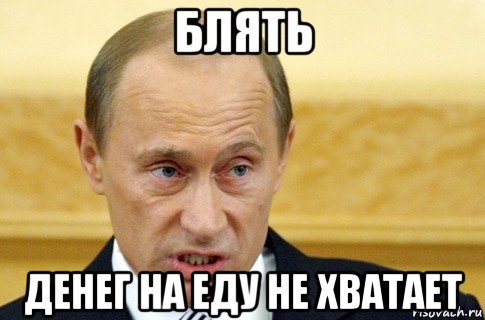 блять денег на еду не хватает, Мем путин