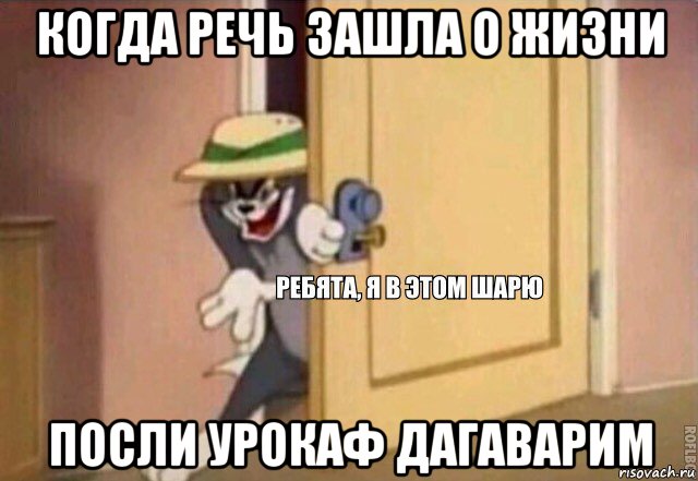 когда речь зашла о жизни посли урокаф дагаварим, Мем    Ребята я в этом шарю