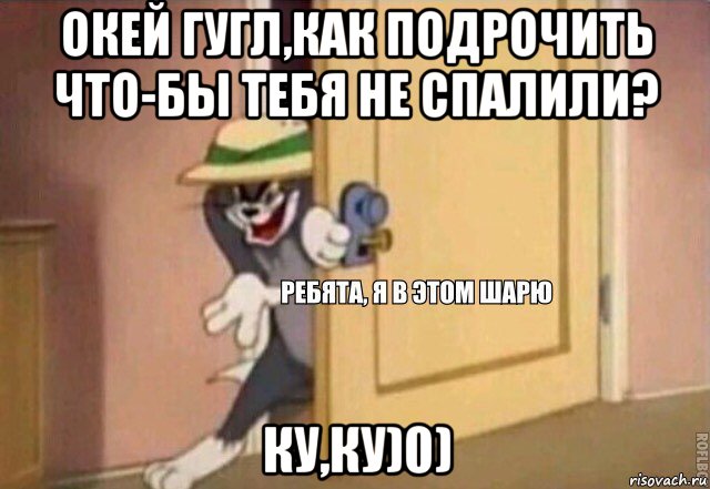 окей гугл,как подрочить что-бы тебя не спалили? ку,ку)0), Мем    Ребята я в этом шарю