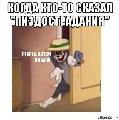 когда кто-то сказал "пиздострадания" , Мем Ребята я в этом шарю