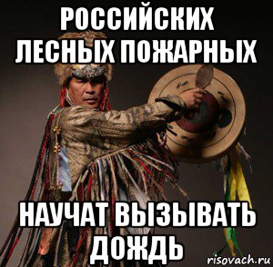 российских лесных пожарных научат вызывать дождь