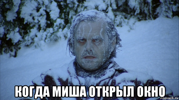  когда миша открыл окно