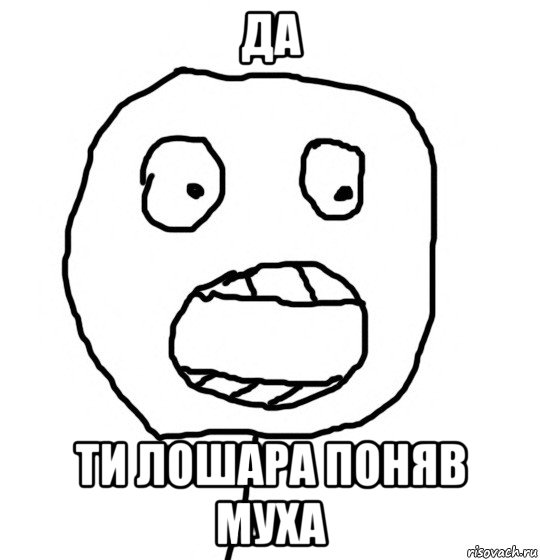 да ти лошара поняв муха