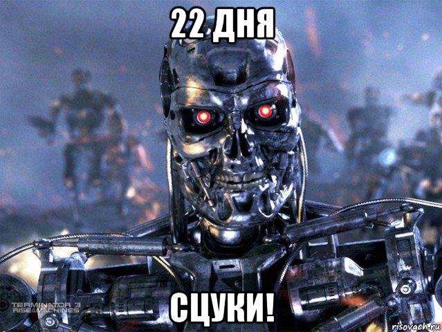 22 дня сцуки!