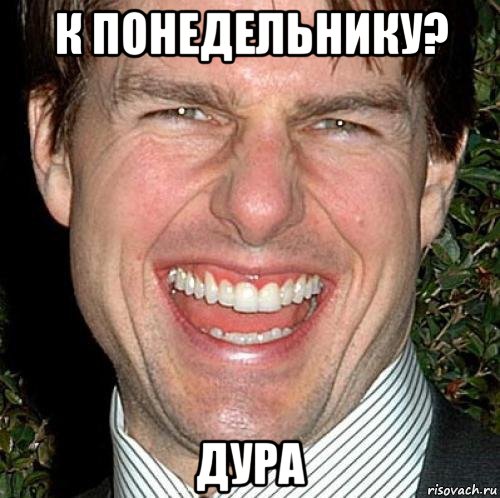 к понедельнику? дура