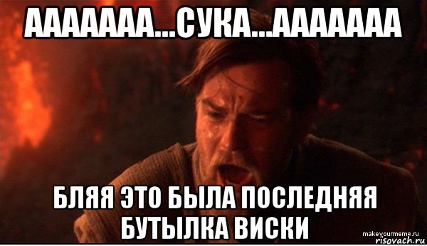 ааааааа...сука...ааааааа бляя это была последняя бутылка виски, Мем ты был мне как брат