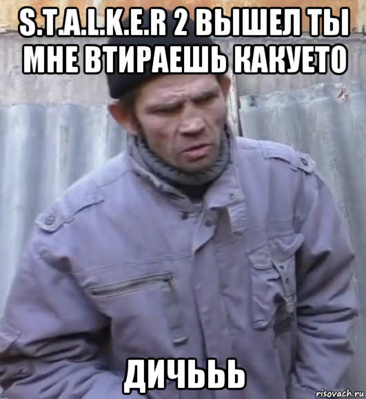 s.t.a.l.k.e.r 2 вышел ты мне втираешь какуето дичььь, Мем  Ты втираешь мне какую то дичь