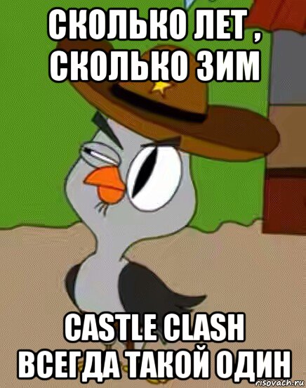 сколько лет , сколько зим castle clash всегда такой один, Мем    Упоротая сова