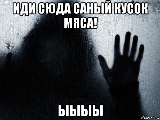иди сюда саный кусок мяса! ыыыы, Мем Ужас