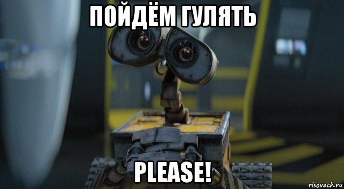 пойдём гулять please!