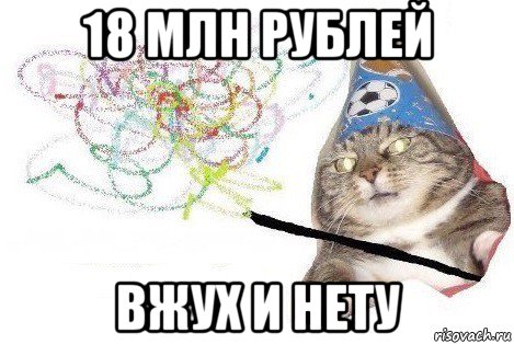 18 млн рублей вжух и нету, Мем Вжух мем