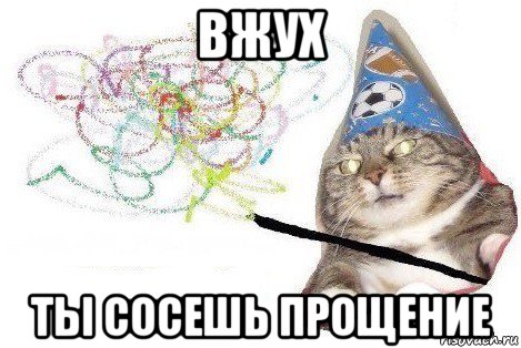 вжух ты сосешь прощение, Мем Вжух мем