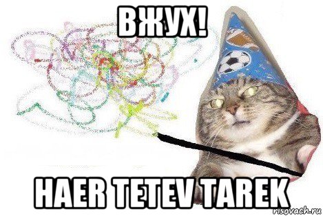 вжух! haer tetev tarek, Мем Вжух мем