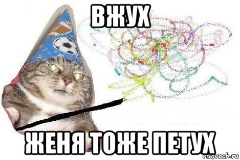 вжух женя тоже петух, Мем Вжух