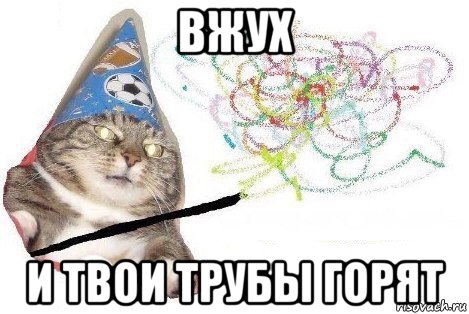 вжух и твои трубы горят, Мем Вжух