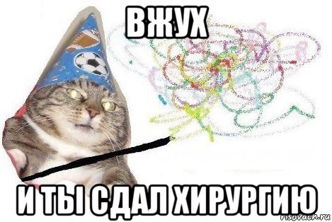 вжух и ты сдал хирургию, Мем Вжух