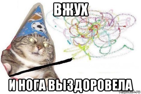 вжух и нога выздоровела, Мем Вжух