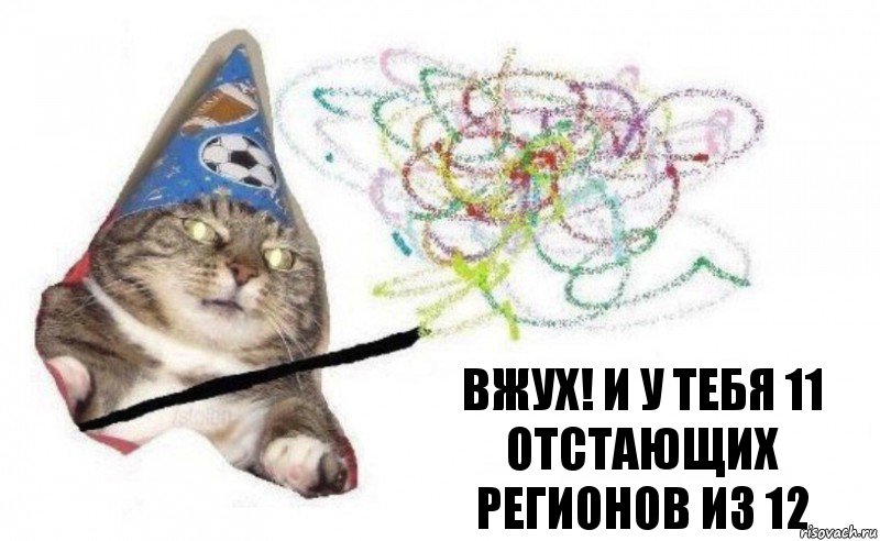 Вжух! и у тебя 11 отстающих регионов из 12