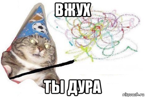 вжух ты дура, Мем Вжух