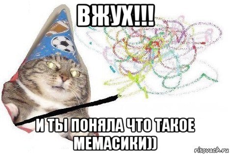 вжух!!! и ты поняла что такое мемасики)), Мем Вжух